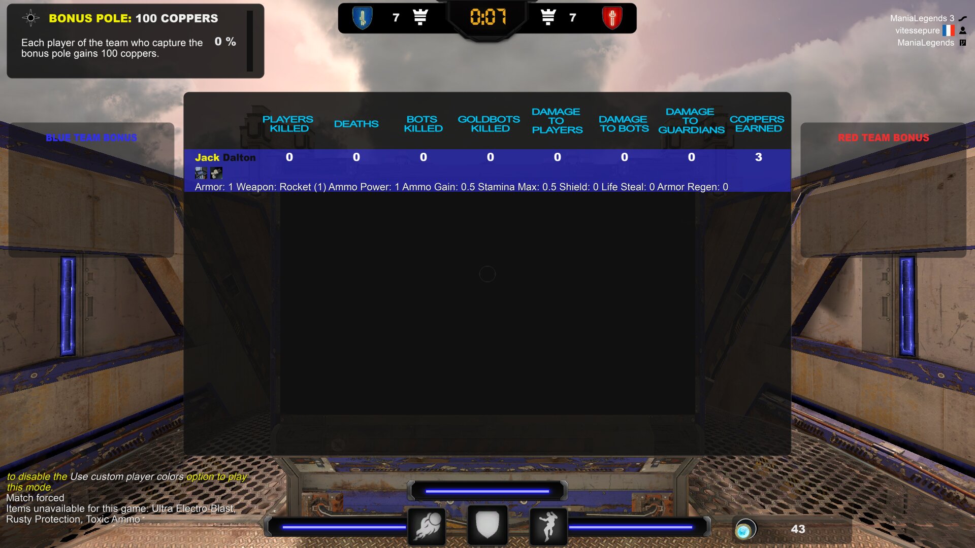 Stats Menu